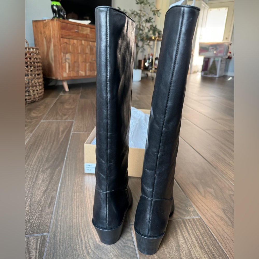 NEW🚨 Steve Madden TARA BLACK LEATHER - Picture 4 of 5